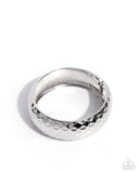 Textured Transit - Silver - Paparazzi Accessories - Bracelet