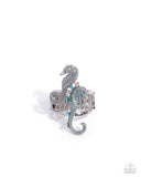 Seahorse Specialty - Blue - Paparazzi Accessories - Ring - Jewelry with Erin Binford