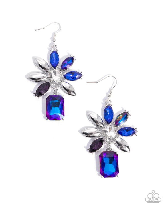 Meaningful Masterpiece - Blue - Paparazzi Accessories - Earring