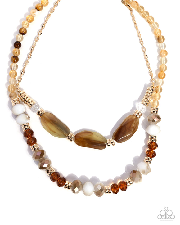 Girls Day - Brown - Paparazzi Accessories - Necklace - Jewelry with Erin Binford