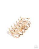 Scalloped Showstopper - Gold - Paparazzi Accessories - Hair Clip - Jewelry with Erin Binford
