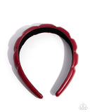 Exclusive Era - Red - Paparazzi Accessories - Headband - Jewelry with Erin Binford