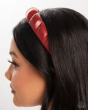 Exclusive Era - Red - Paparazzi Accessories - Headband - Jewelry with Erin Binford