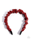 Ruffled Rebel - Red - Paparazzi Accessories - Headband - Jewelry with Erin Binford