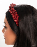 Ruffled Rebel - Red - Paparazzi Accessories - Headband - Jewelry with Erin Binford