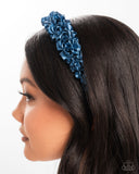 Ruffled Recruit - Blue - Paparazzi Accessories - Headband - Jewelry with Erin Binford