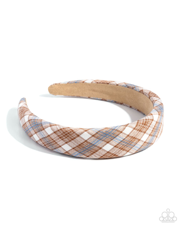 Adorably Academic - Brown - Paparazzi Accessories - Headband - Jewelry with Erin Binford