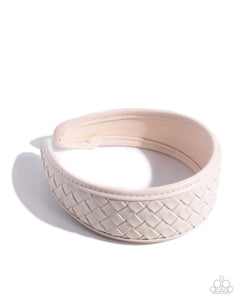 Woven Wellness - White - Paparazzi Accessories- Headband
