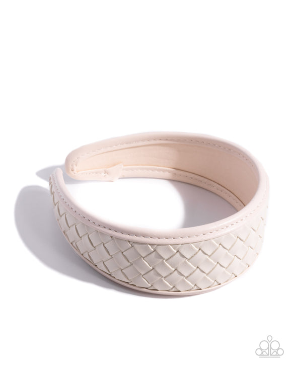 Woven Wellness - White - Paparazzi Accessories- Headband