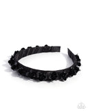 Floral Film - Black - Paparazzi Accessories - Headband - Jewelry with Erin Binford