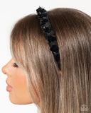 Floral Film - Black - Paparazzi Accessories - Headband - Jewelry with Erin Binford