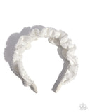 Beaded Broadcast - White-Paparazzi Accessories - Headband - Jewelry with Erin Binford