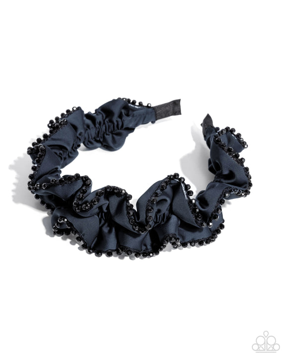 Beaded Broadcast - Blue - Paparazzi Accessories - Headband