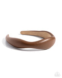 Exciting Eloquence - Brown - Paparazzi Accessories - Headband - Jewelry with Erin Binford