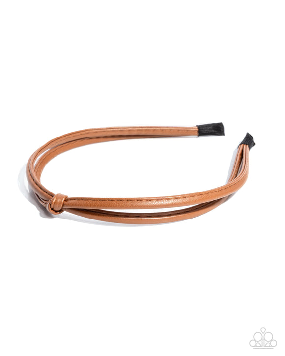 Believe It Or KNOT - Brown - Paparazzi Accessories - Headband