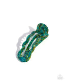 Jovial Jellyfish - Green - Paparazzi Accessories - Hair Clip - Jewelry with Erin Binford