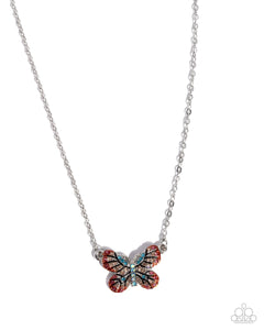 Gliding Glam - Orange - Paparazzi Accessories - Necklace - Jewelry with Erin Binford