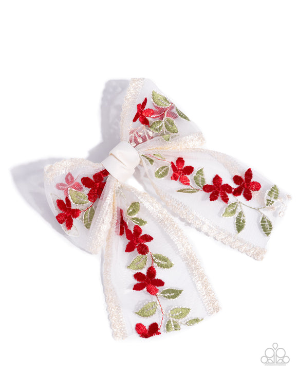 Garden Guardian - Red - Paparazzi Accessories - Hair Clip - Jewelry with Erin Binford