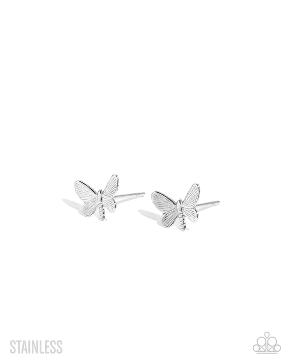 Whimsical Willpower - Silver - Paparazzi Accessories - Earring - Jewelry with Erin Binford