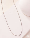 No Drama - Silver - Paparazzi Accessories - Necklace