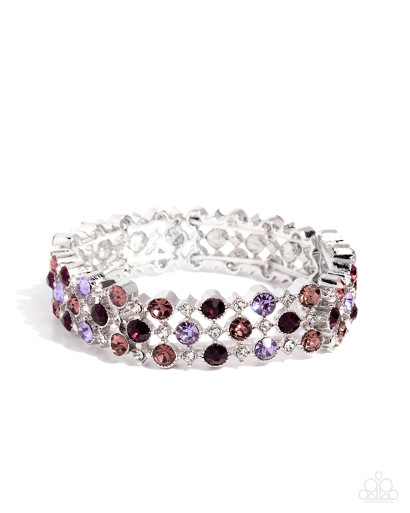Ladylike Lattice - Purple - Paparazzi Accessories - Bracelet - Jewelry with Erin Binford