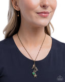 Darling Do-Si-Do - Brass - Paparazzi Accessories - Necklace