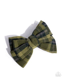Friend Or BOW - Green - Paparazzi Accessories - Hair Clip