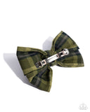 Friend Or BOW - Green - Paparazzi Accessories - Hair Clip