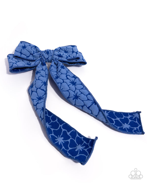 Good to BOW - Blue - Paparazzi Accessories - Hair Clip - Jewelry with Erin Binford