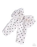 Here We BOW Again - White - Paparazzi Accessories - Hair Clip - Jewelry with Erin Binford