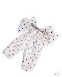 Here We BOW Again - White - Paparazzi Accessories - Hair Clip - Jewelry with Erin Binford