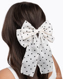 Here We BOW Again - White - Paparazzi Accessories - Hair Clip - Jewelry with Erin Binford