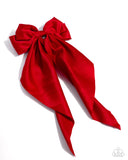 Have A BOW At It - Red - Paparazzi Accessories - Hair Clip - Jewelry with Erin Binford