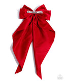 Have A BOW At It - Red - Paparazzi Accessories - Hair Clip - Jewelry with Erin Binford