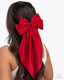 Have A BOW At It - Red - Paparazzi Accessories - Hair Clip - Jewelry with Erin Binford