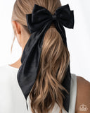 Have A BOW At It - Black - Paparazzi Accessories - Hair Clip - Jewelry with Erin Binford