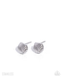 Seashell Strategy - Silver - Paparazzi Accessories - Earring