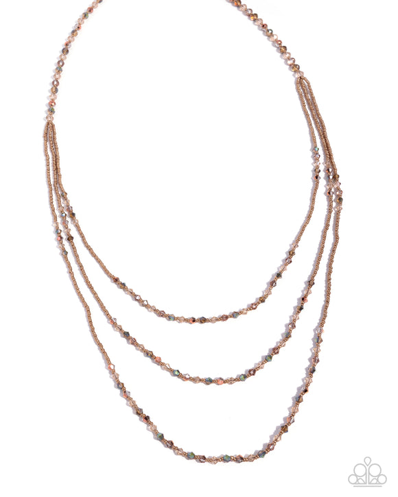 Calling Chic - Brown - Paparazzi Accessories - Necklace - Jewelry with Erin Binford