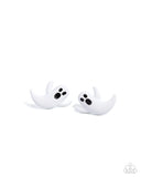 Ghost Hunter - White - Paparazzi Accessories - Earring - Jewelry with Erin Binford