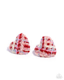 Sweetheart Stitching - Pink - Paparazzi Accessories - Earring - Jewelry with Erin Binford