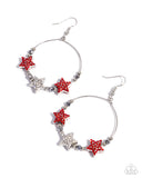 Country Countdown - Red - Paparazzi Accessories - Earring - Jewelry with Erin Binford