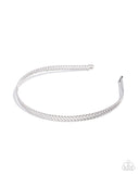 Braided Behavior - Silver - Paparazzi Accessories - Headband - Jewelry with Erin Binford