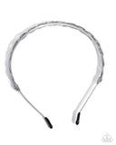 Braided Boarding School - Silver - Paparazzi Accessories - Headband