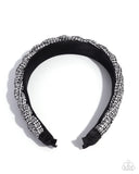 Braided Bombshell - Black - Paparazzi Accessories - Headband - Jewelry with Erin Binford