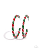 Candy Cane Lane - Multi - Paparazzi Accessories - Earring