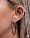 Candy Cane Lane - Multi - Paparazzi Accessories - Earring