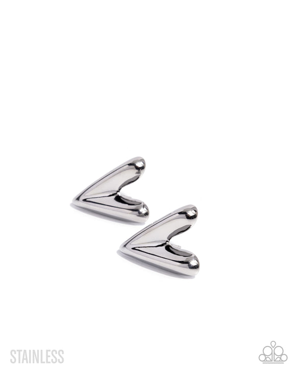 Reflective Romance - Silver - Paparazzi Accessories - Earring