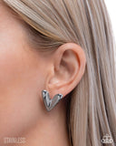 Reflective Romance - Silver - Paparazzi Accessories - Earring