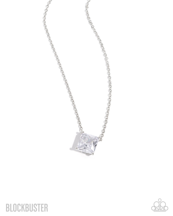 Enjoy the GLOW - White - Paparazzi Accessories - Necklace