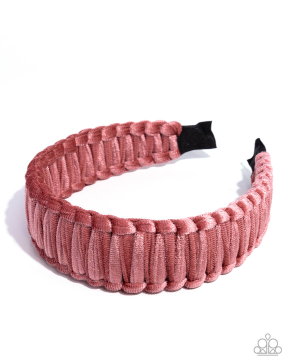 Woven Work - Pink - Paparazzi Accessories - Headband - Jewelry with Erin Binford